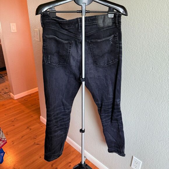 American Eagle Mens Athletic Fit Stretchy Comfy Airflex Distressed Jeans 34/30 - Picture 2 of 5